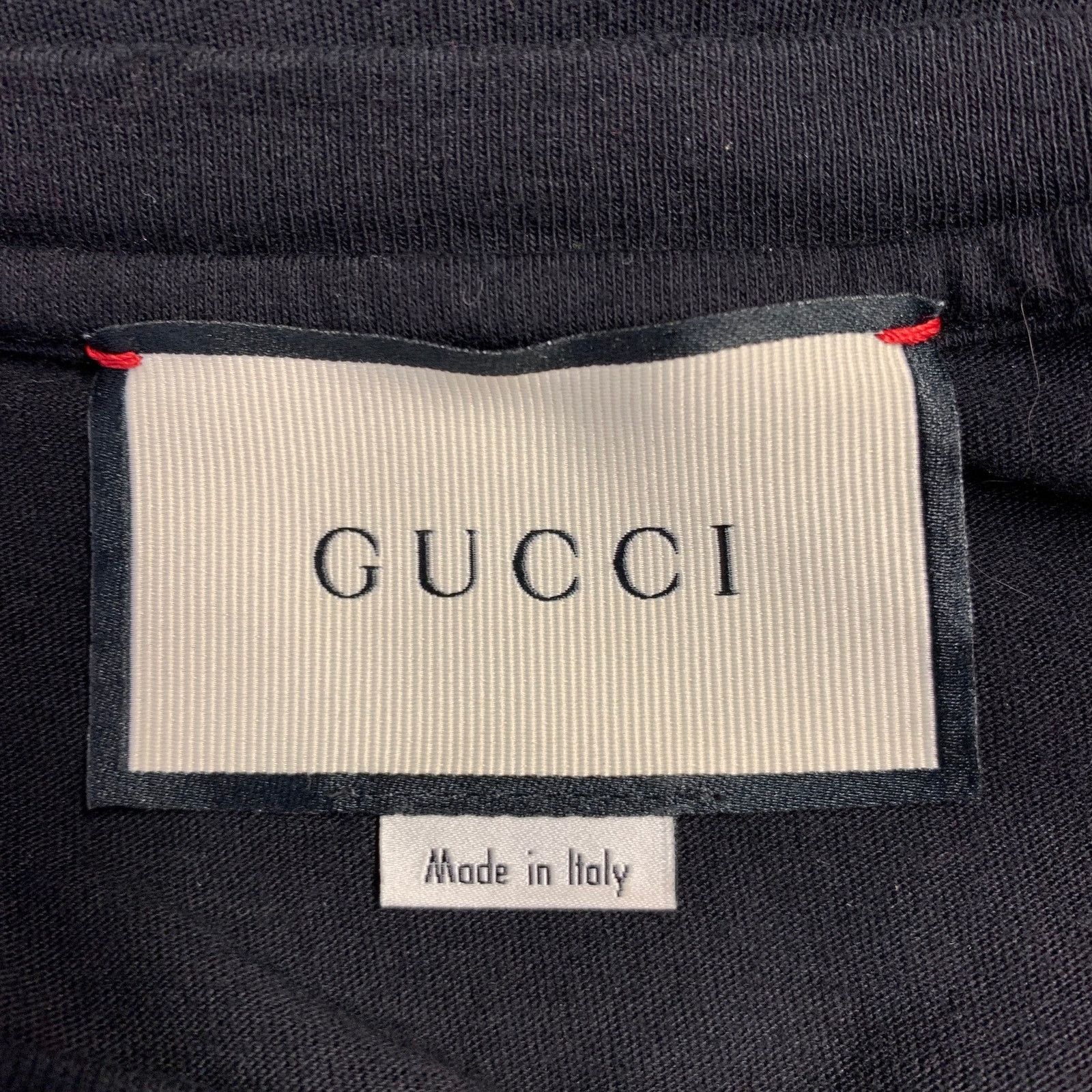 Gucci GUCCI Size S Black Multi Color Logo Short Sleeve T-shirt Size US S / EU 44-46 / 1 - 6 Thumbnail