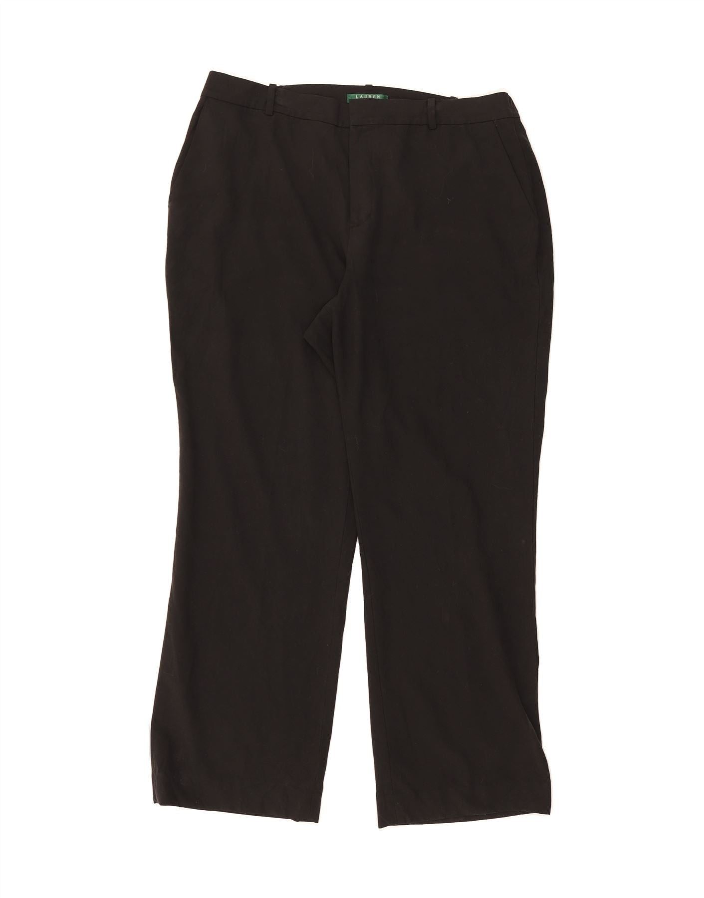 Ralph Lauren Womens Chino Trousers US 16 2XL W38 L30 Black Classic Size 34" / US 12 / IT 48 - 1 Thumbnail