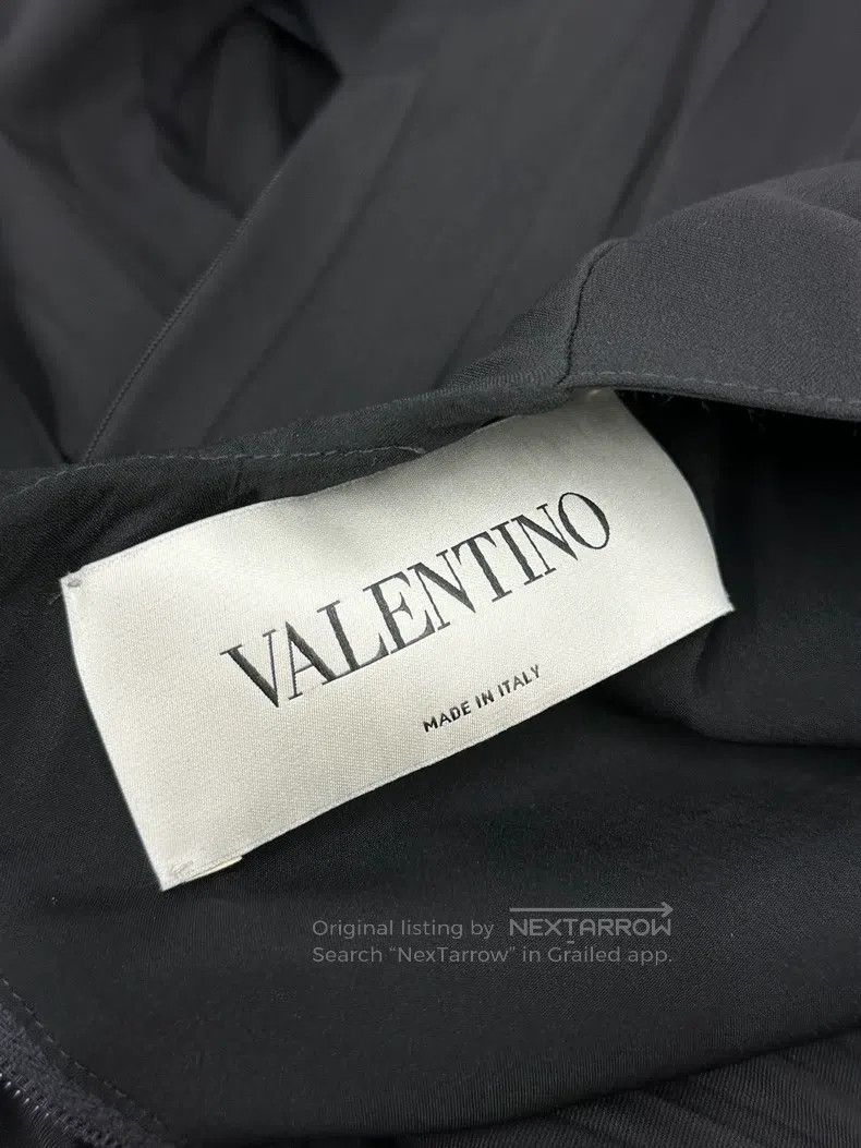 Valentino Valentino Black patchwork pleated dress Size M / US 6-8 / IT 42-44 - 4 Thumbnail