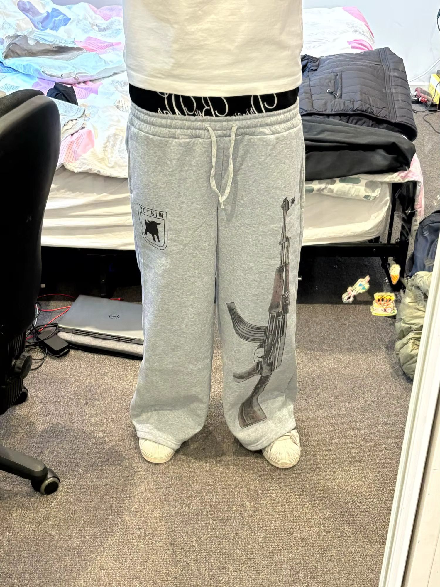 Designer Pants Straight Leg Double Waist Swag Size US 34 / EU 50 - 2 Thumbnail