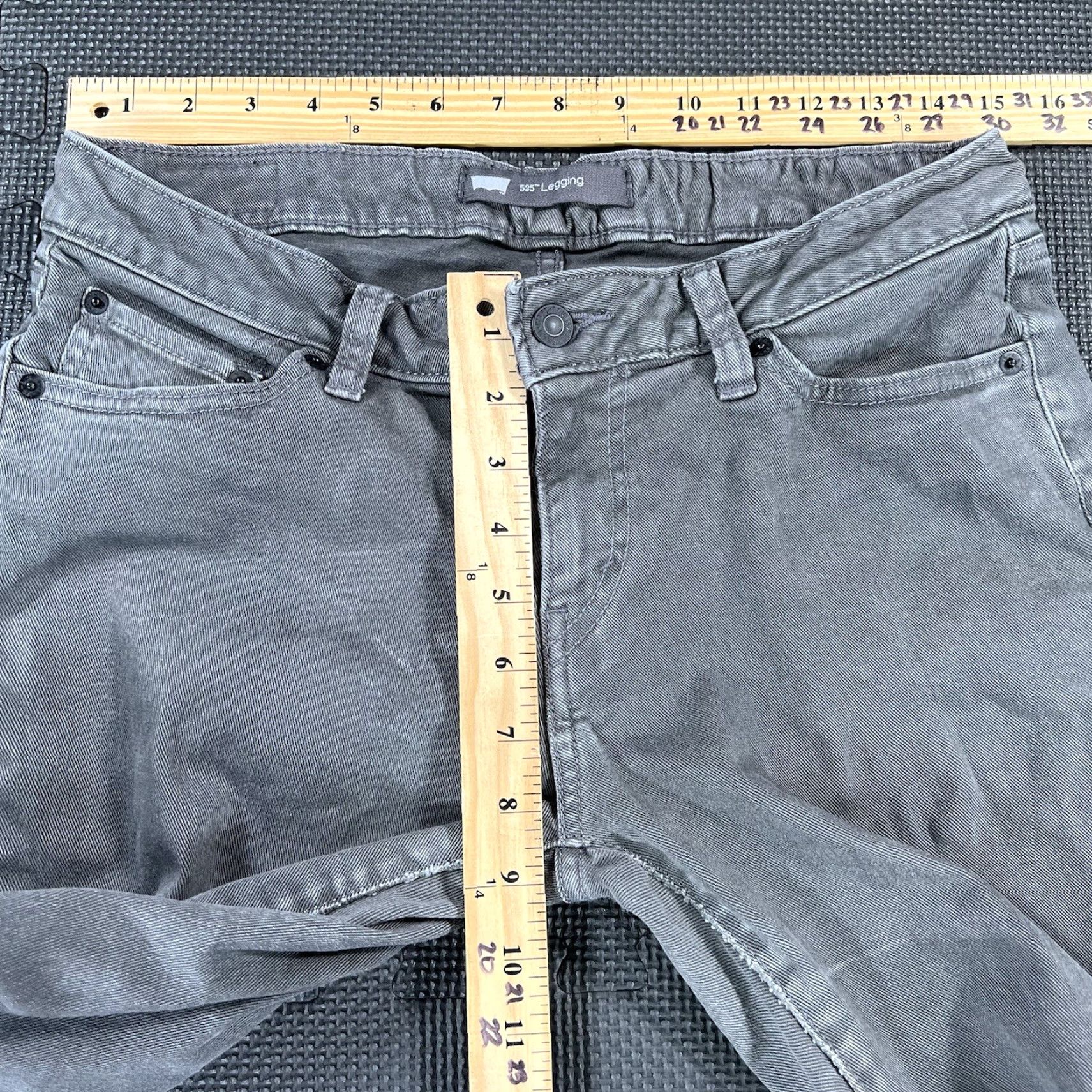 Levi's VINTAGE Levi's 535 Legging Jeans Women Size 11 30x29 Gray Stretch Denim Modern Slim Fit Size 30" / US 8 / IT 44 - 4 Thumbnail