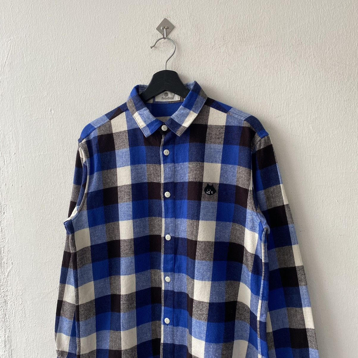 Issey Miyake × Japanese Brand × Ne-Net Ne-net by Issey Miyake Flannel Shirts Size US M / EU 48-50 / 2 - 3 Thumbnail
