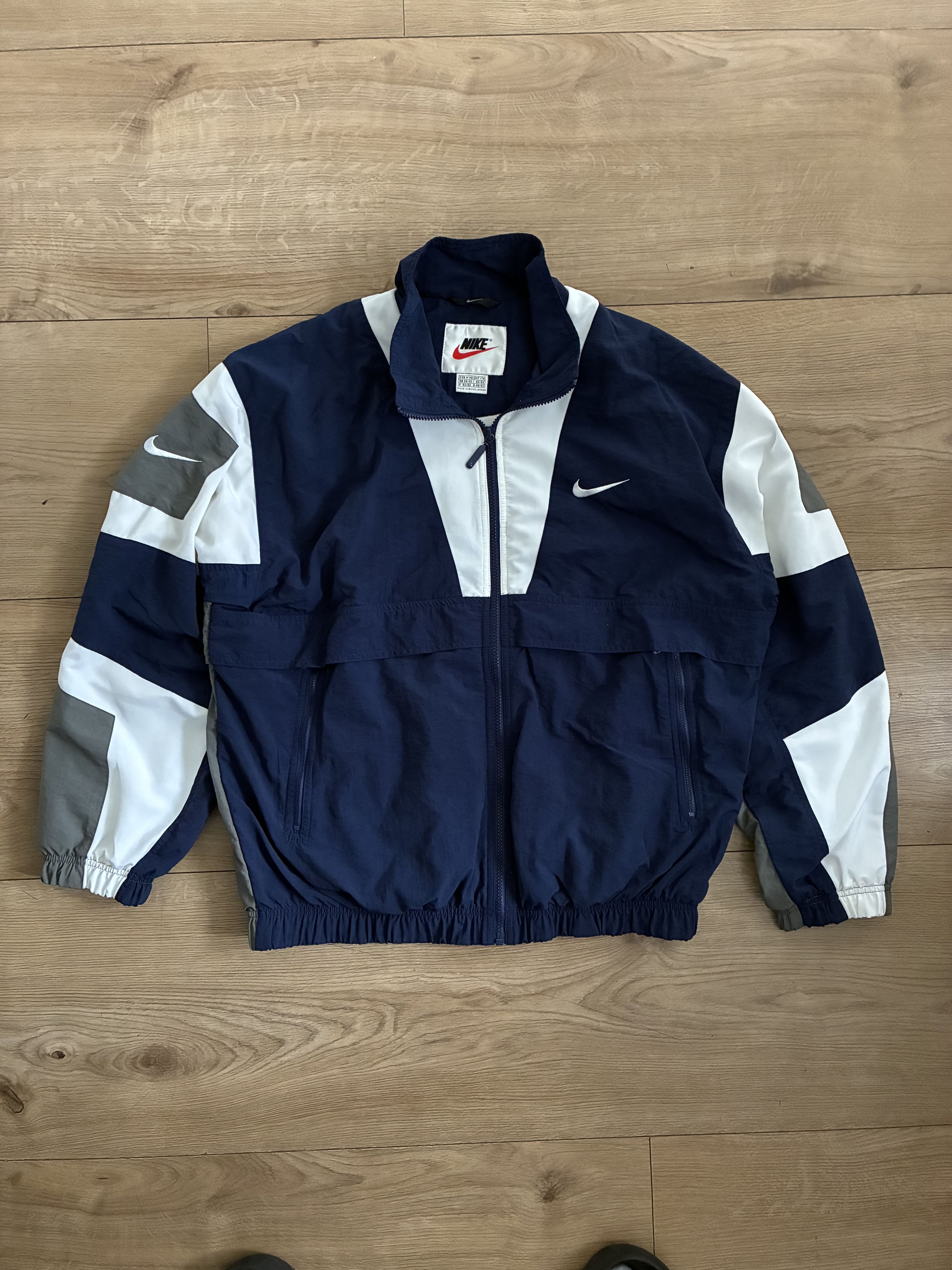 Nike Vintage Nike tracksuit rare 90s sweatshirt baggy jacket boxy Size US M / EU 48-50 / 2 - 12 Thumbnail