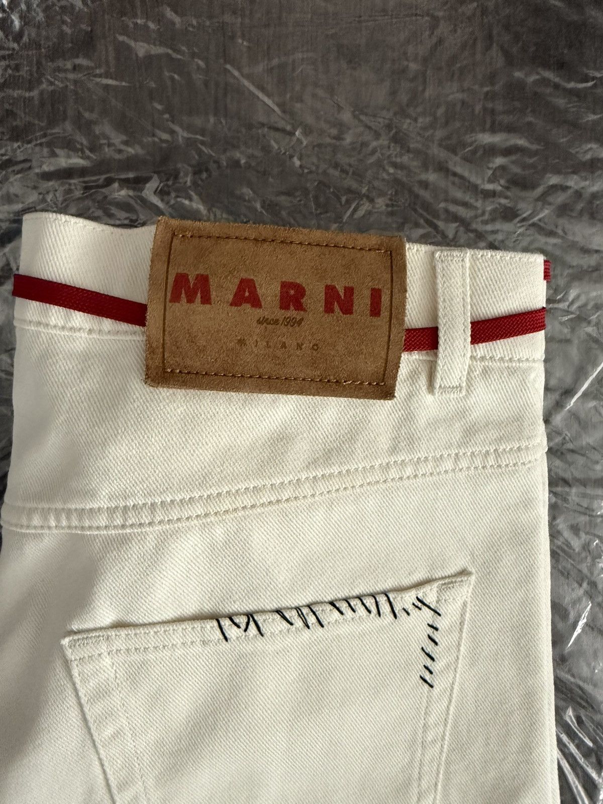 Marni DRAWSTRING TROUSERS - LILY WHITE Size US 32 / EU 48 - 3 Thumbnail