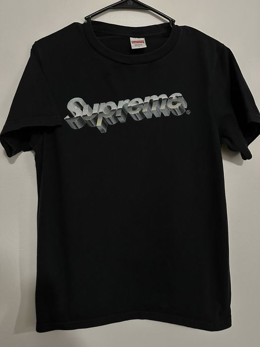 Supreme chrome logo sales tee