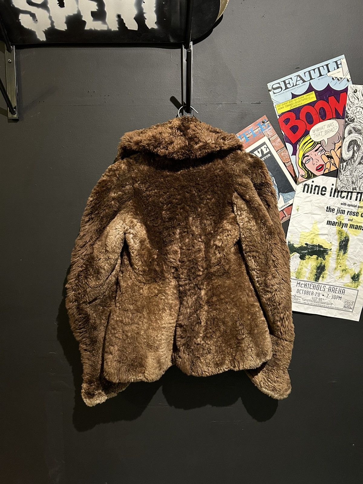 Vintage 1950s Teddy Bear fur coat Size S / US 4 / IT 40 - 2 Thumbnail