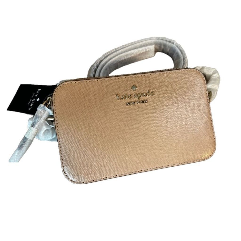 Kate Spade Kate Spade Light Fawn Cameron Double Zip Crossbody Bag NWT Size ONE SIZE - 2 Thumbnail