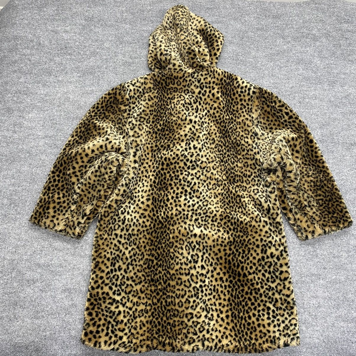 Other Vintage Boulevard East Womens Leopard Faux Fur Coat Size XXL / US 16-18 / IT 52-54 - 6 Thumbnail