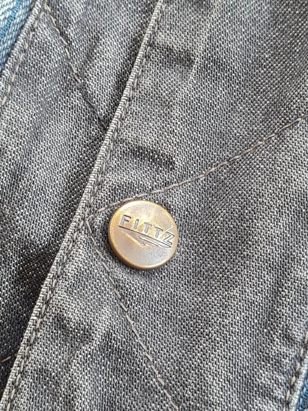 Japanese Brand Vintage Denim Jacket Fittz - L Size US L / EU 52-54 / 3 - 8 Thumbnail
