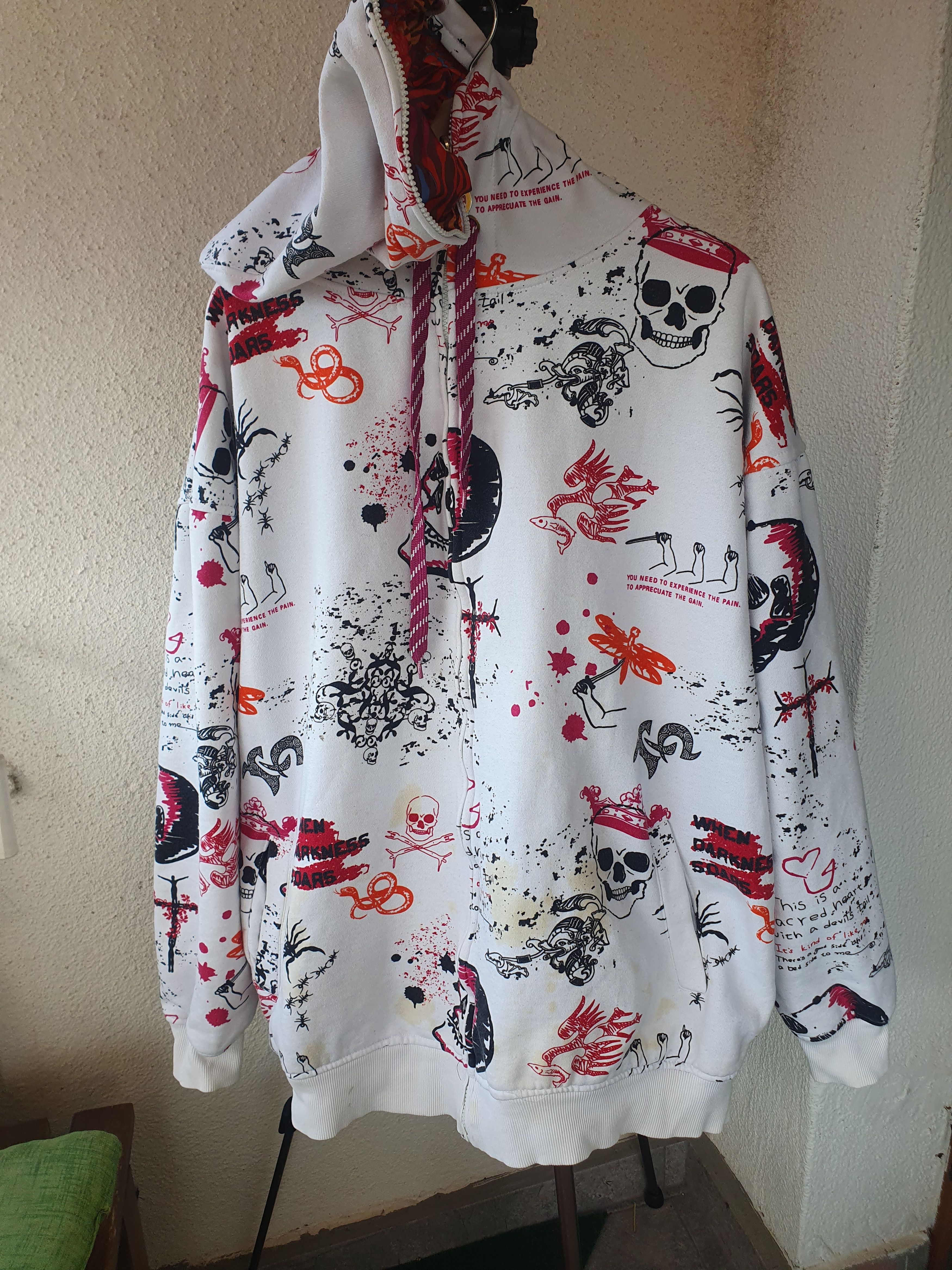 Vintage Russo Spirit Reversible Hoodie Vintage Y2K SWAG sz 3XL Size US XXL / EU 58 / 5 - 7 Thumbnail