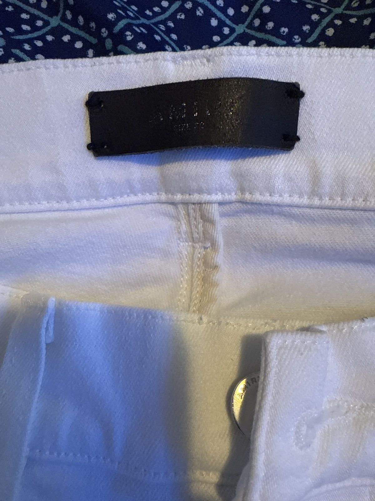 Amiri White MX1 Size US 32 / EU 48 - 6 Thumbnail