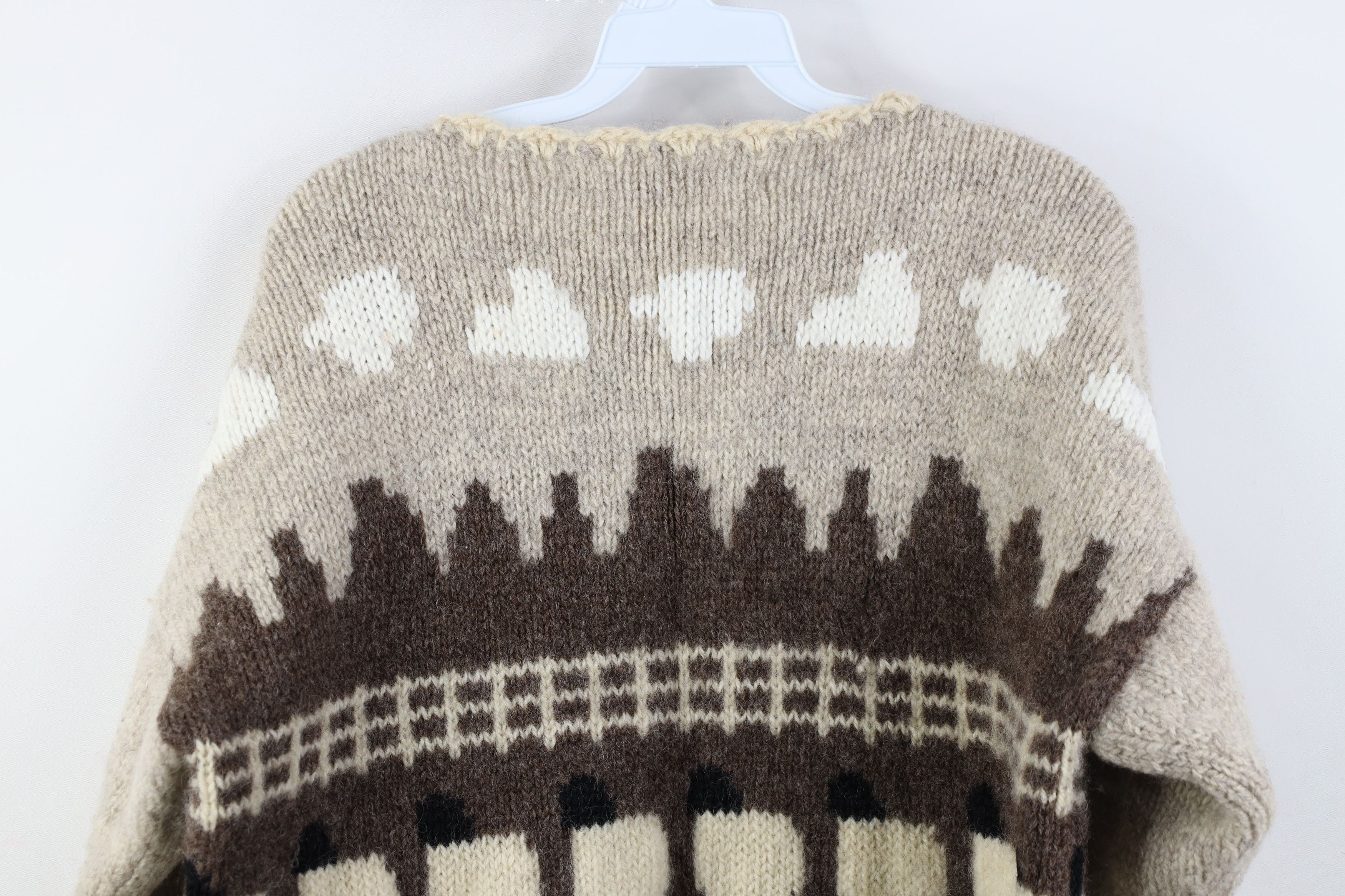 Vintage Vintage 90s Streetwear Wool Knit All Over Print Sweater Size M / US 6-8 / IT 42-44 - 12 Thumbnail