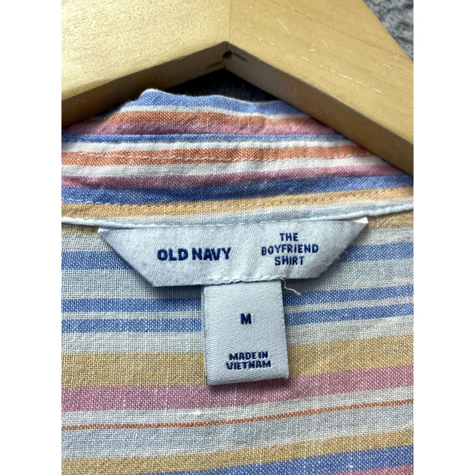 Old Navy Old Navy Button Shirt Women’s M Pink Linen Boyfriend Long Sleeve /0822 Size M / US 6-8 / IT 42-44 - 5 Thumbnail