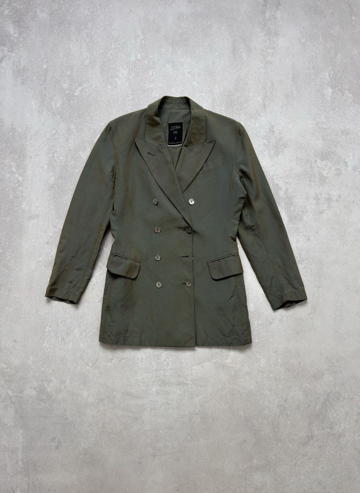 Jean Paul Gaultier Jean Paul Gaultier Blazer Jacket Double Breasted Satin Sheen Size M / US 6-8 / IT 42-44 - 1 Thumbnail