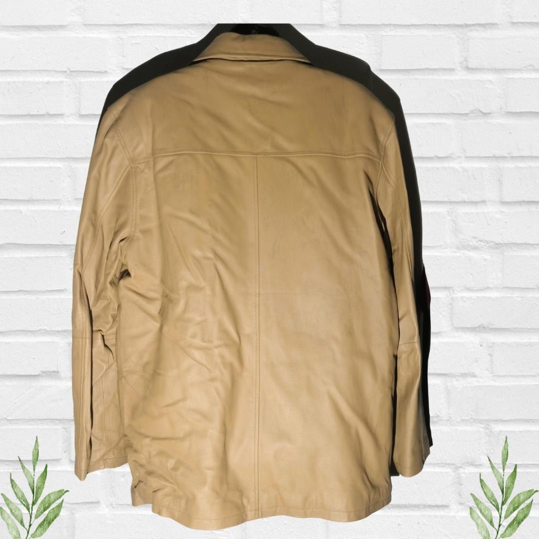 Other Dimension New York Men's Tan Leather Vintage Jacket Size M Size US M / EU 48-50 / 2 - 3 Thumbnail