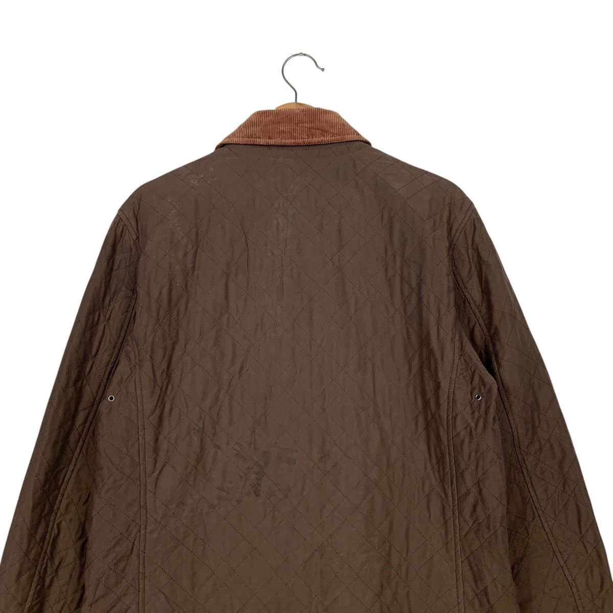 Japanese Brand JUNMEN Collared Quilt Snap Button Brown Jacket #2106-C92 Size US M / EU 48-50 / 2 - 8 Thumbnail