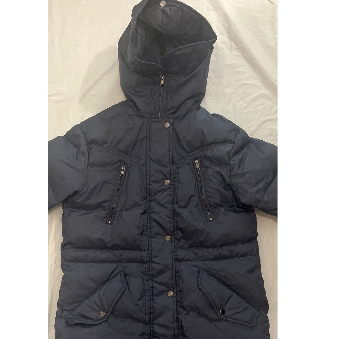 Other Diesel Hooded Coat Jacket - Size: XS - Dark Blue Gray Nylon Size XS / US 0-2 / IT 36-38 - 3 Thumbnail