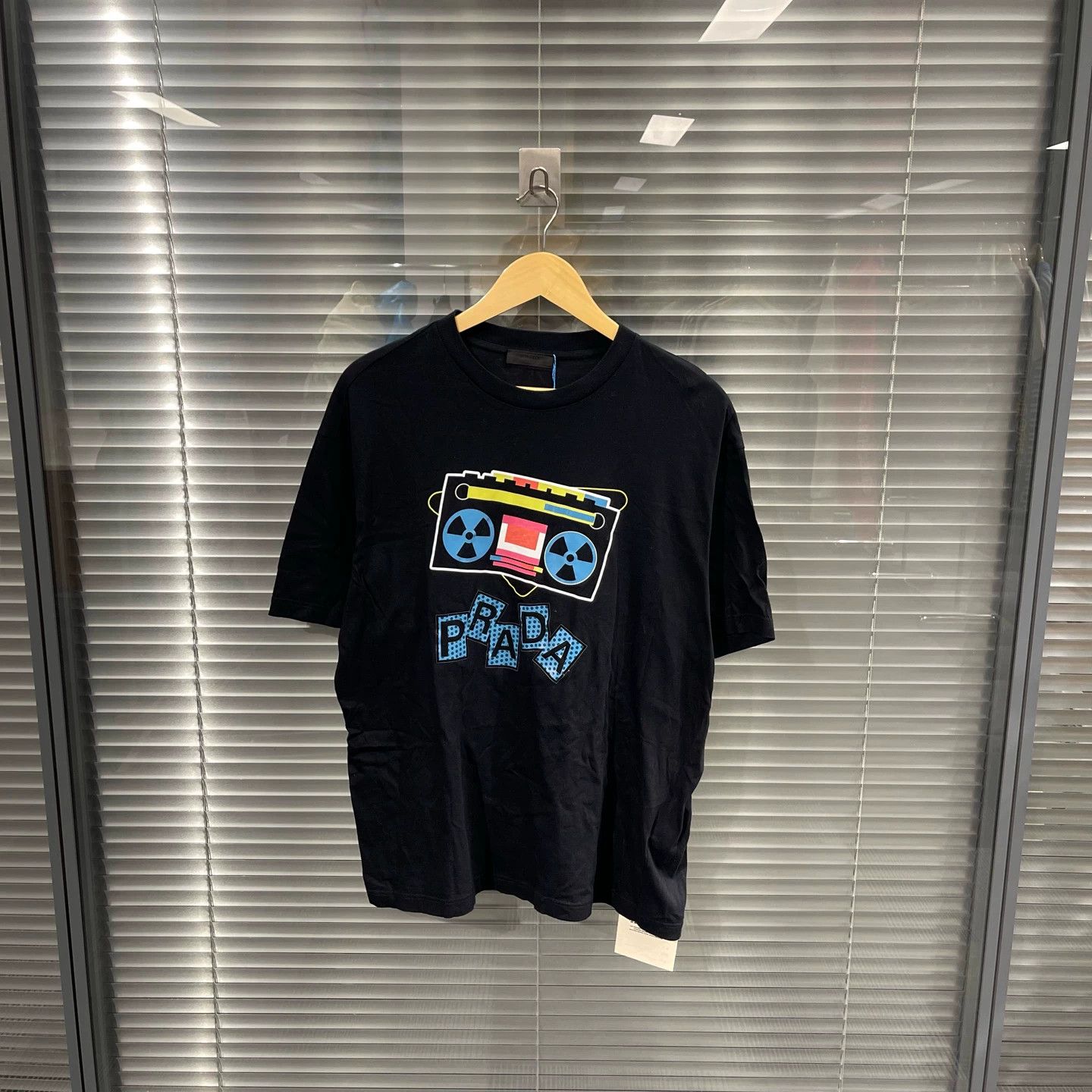 Prada Prada Radio Slogan Print Short Sleeve Tee L Size US L / EU 52-54 / 3 - 1 Thumbnail
