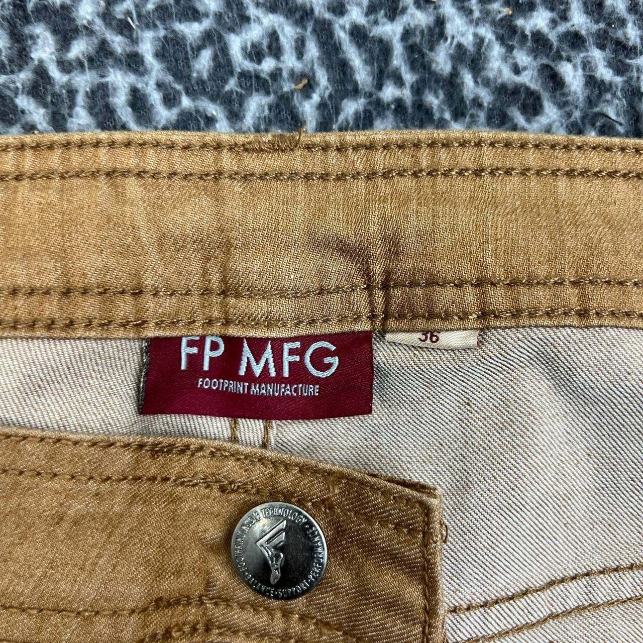 Other Footprint Manufacture Jeans Men 36x33 Brown Denim Pants Size US 36 / EU 52 - 3 Thumbnail