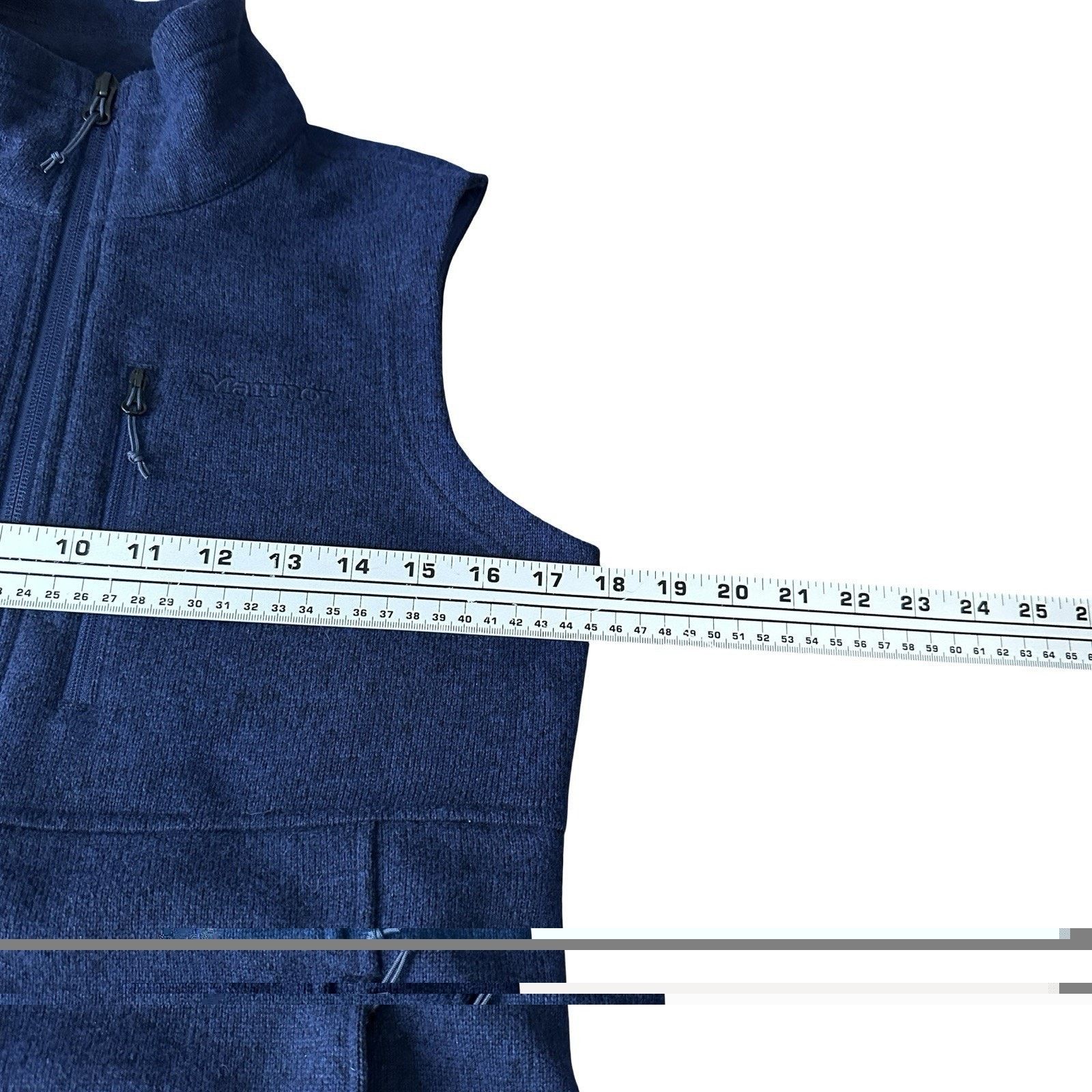 Marmot Marmot Fleece Vest Mens XS Dark Blue Full Zip Pockets Active Size US XS / EU 42 / 0 - 8 Thumbnail