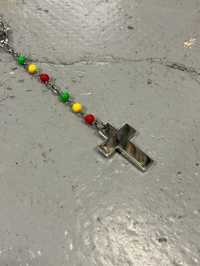 Dolce & Gabbana AW2005 Dolce & Gabbana Rasta Rosary Cross Necklace Size ONE SIZE - 3 Thumbnail