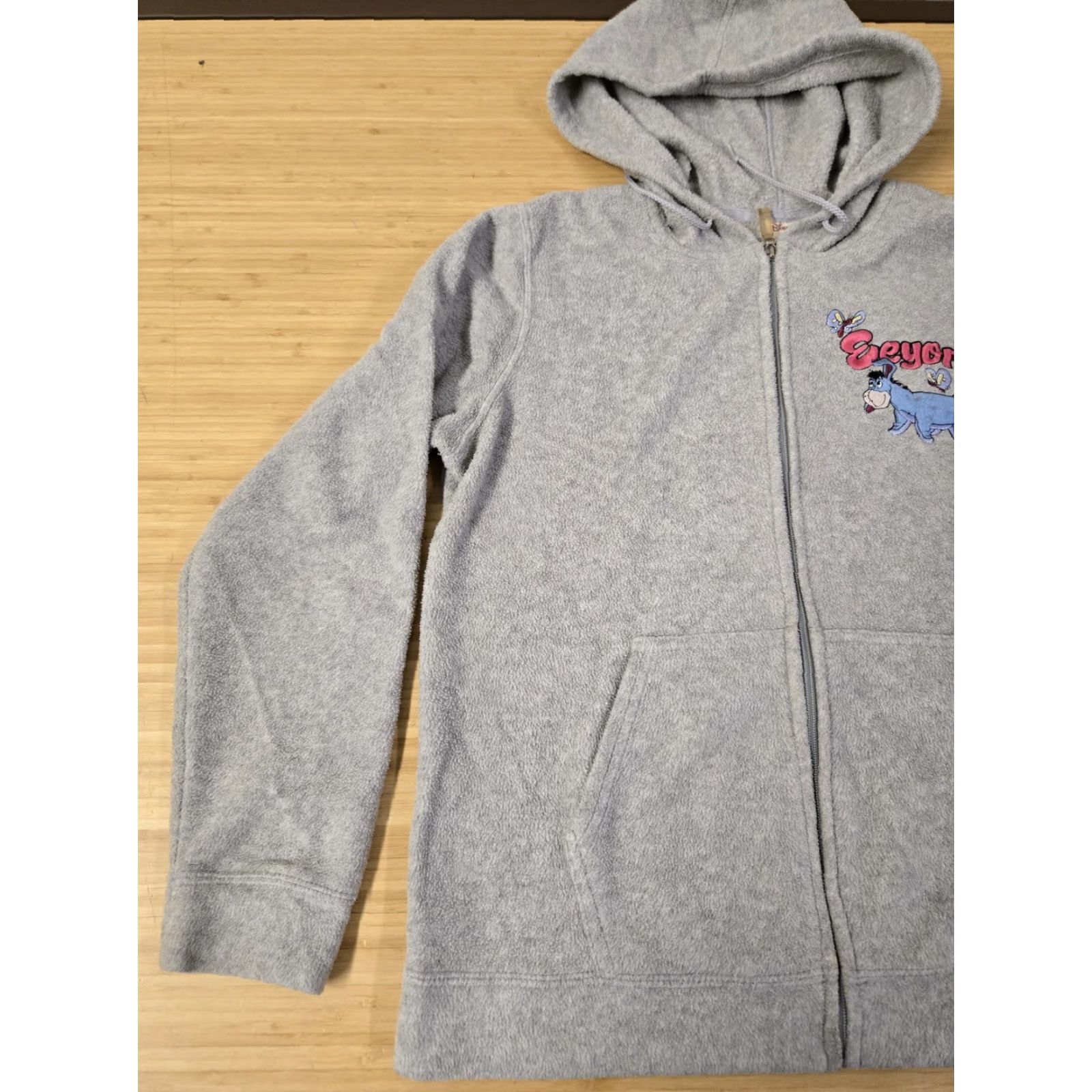 Disney Disney Hoodie Womens M Gray Eeyore Full Zip Sweatshirt Winnie the Pooh Size M / US 6-8 / IT 42-44 - 3 Thumbnail