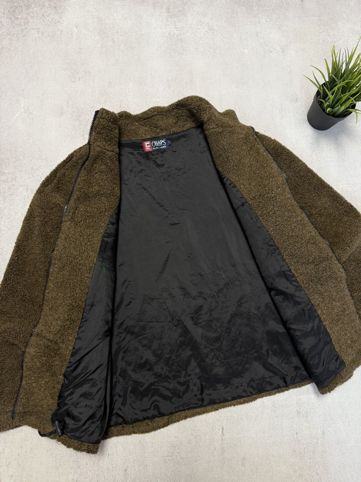 Chaps Ralph Lauren Vintage Polo Ralph Lauren Fleece Jacket Brown Chaps Y2K 90s Size US M / EU 48-50 / 2 - 8 Thumbnail