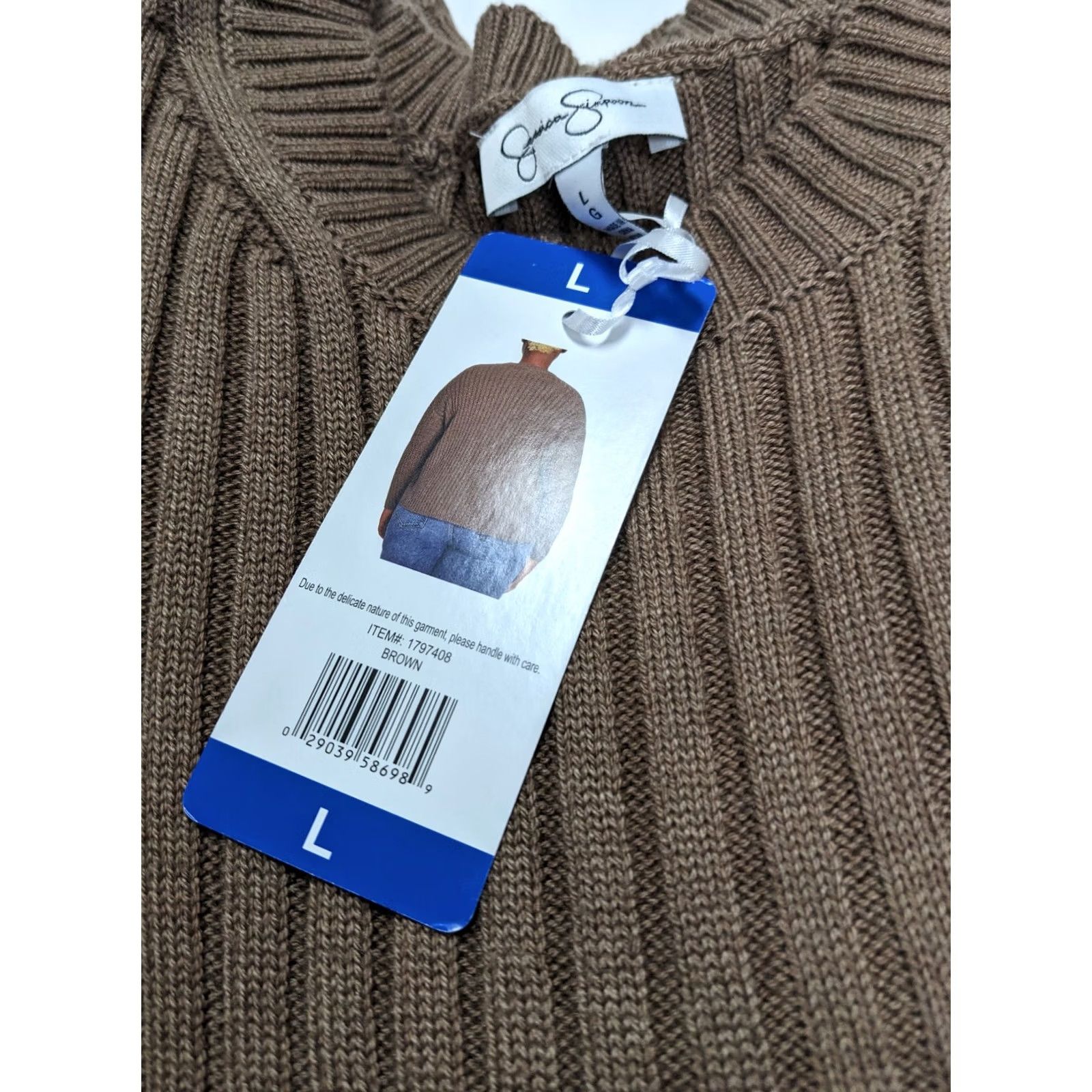 Jessica Simpson Jessica Simpson L Pullover Sweater Brown Womens Size L / US 10 / IT 46 - 4 Thumbnail