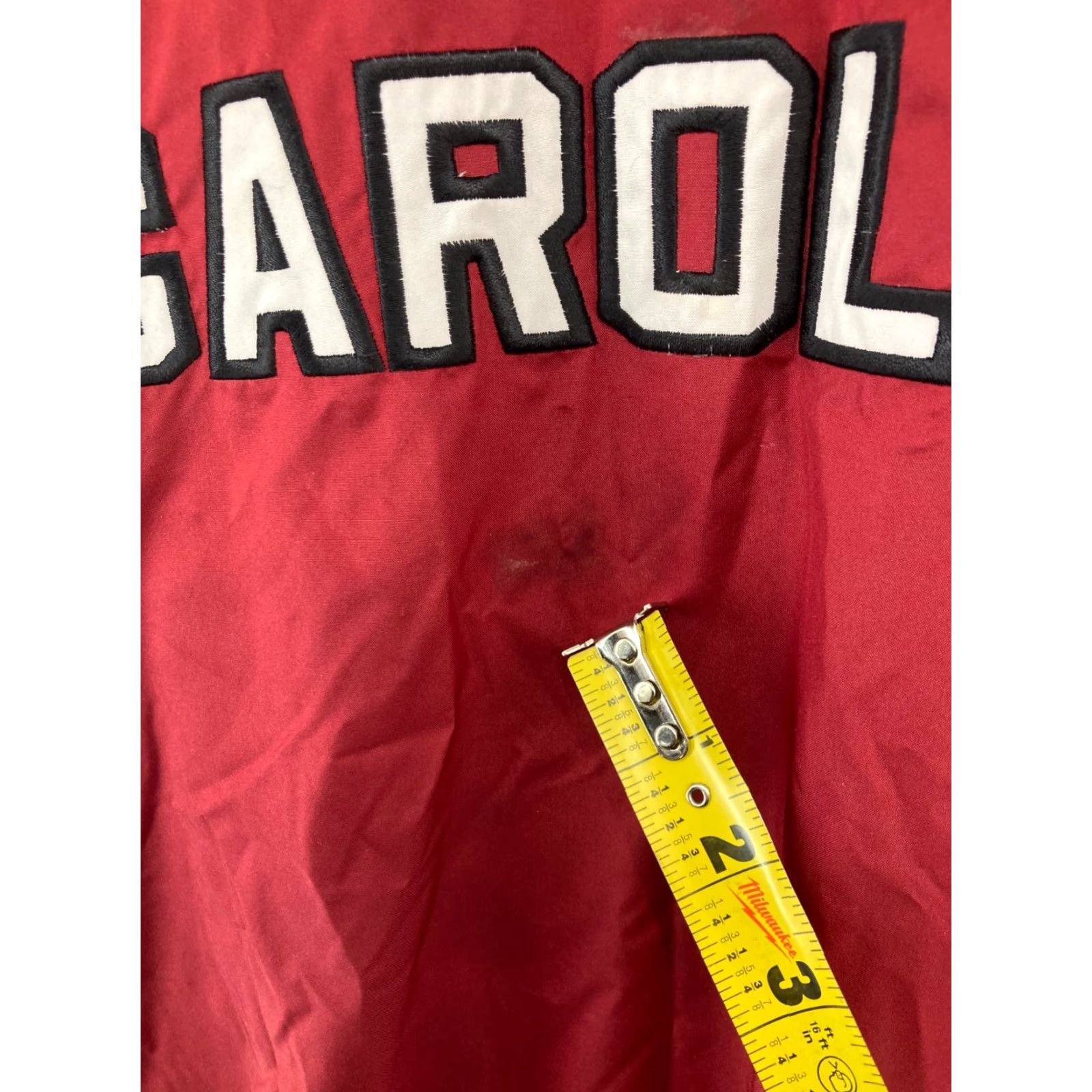 Russell Athletic VINTAGE Russell Athletic Mens Jacket Large Red SC Carolina Windbreaker Spellout Vintage Size US L / EU 52-54 / 3 - 7 Thumbnail