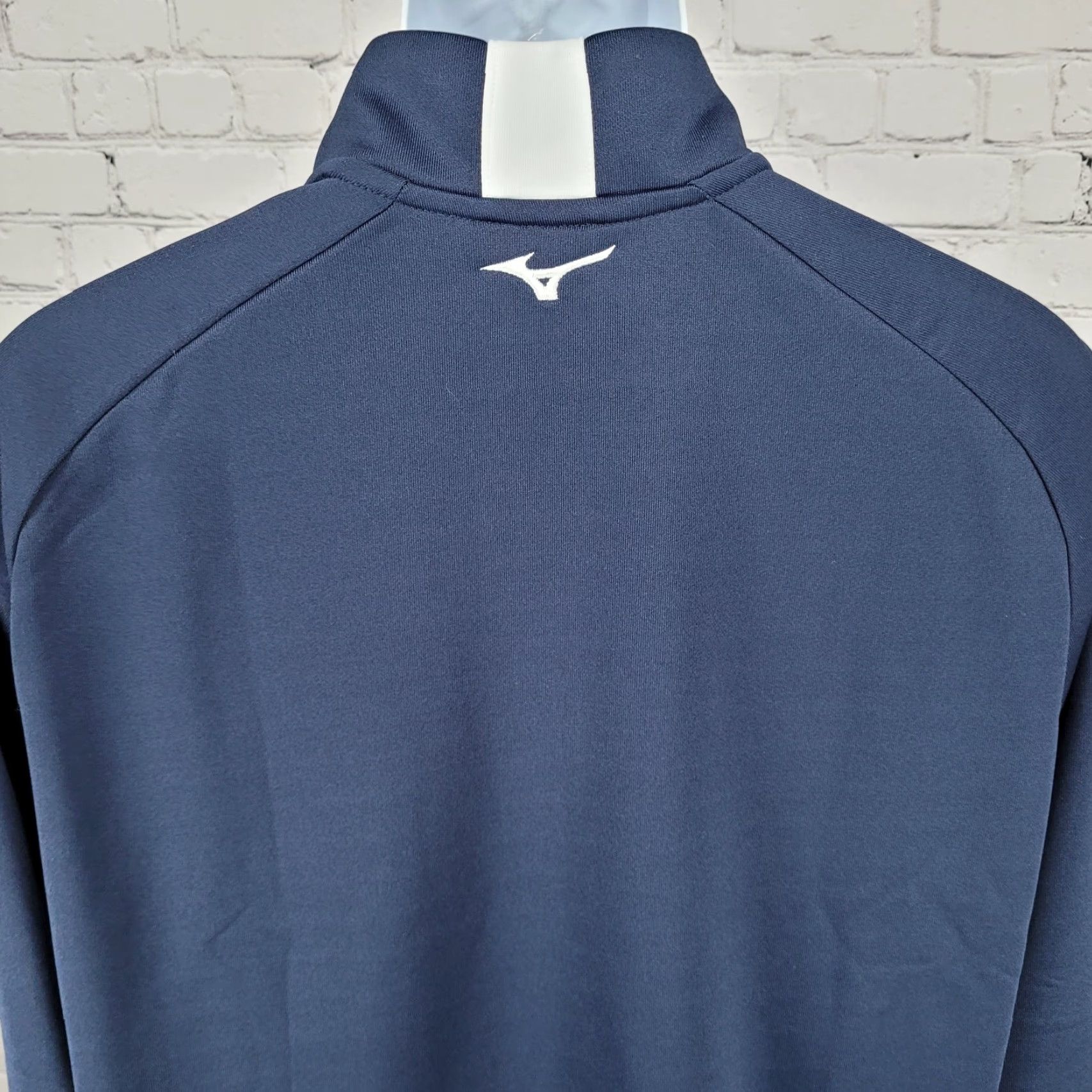 Mizuno Mizuno Golf Limerick Club 1891 Navy Pullover 1/4 Zip Mock Neck Jacket Large L Men Size US L / EU 52-54 / 3 - 7 Thumbnail