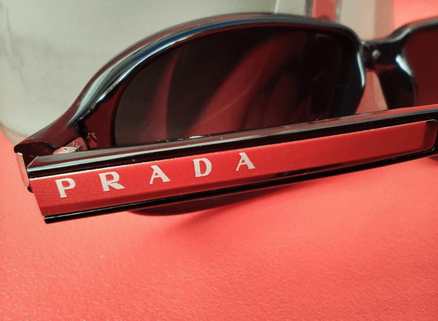 Prada × Vintage PRADA Sunglasses Rimless Sport Metal Frame Shield Wrap Size ONE SIZE - 5 Thumbnail