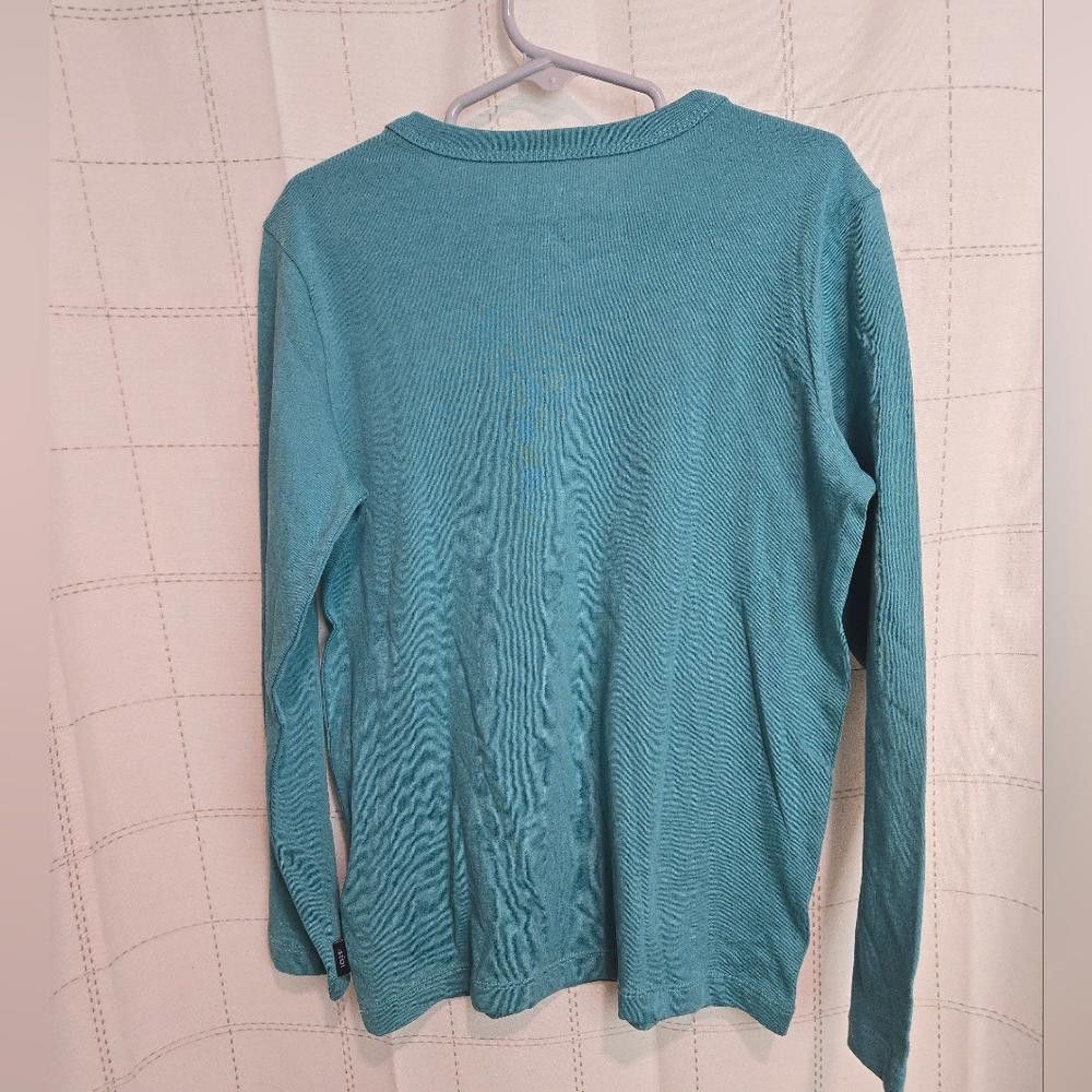 Other Crewcuts Teal 'Snow Day' Long Sleeve Shirt Size US S / EU 44-46 / 1 - 4 Thumbnail