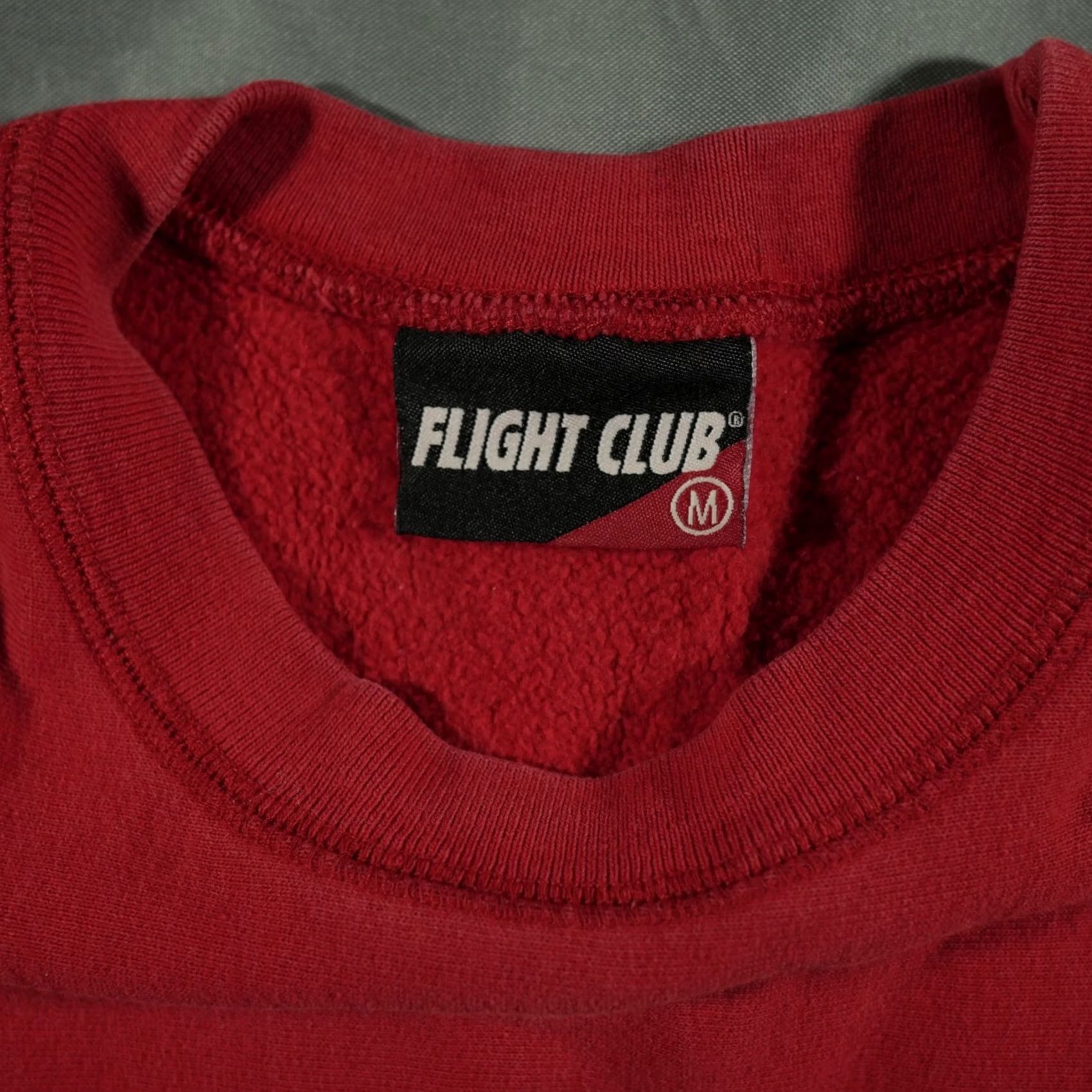 Spell VINTAGE Flight Club Sweatshirt Mens M Red New York Spell Out Crest Pullover FC Size US M / EU 48-50 / 2 - 5 Thumbnail