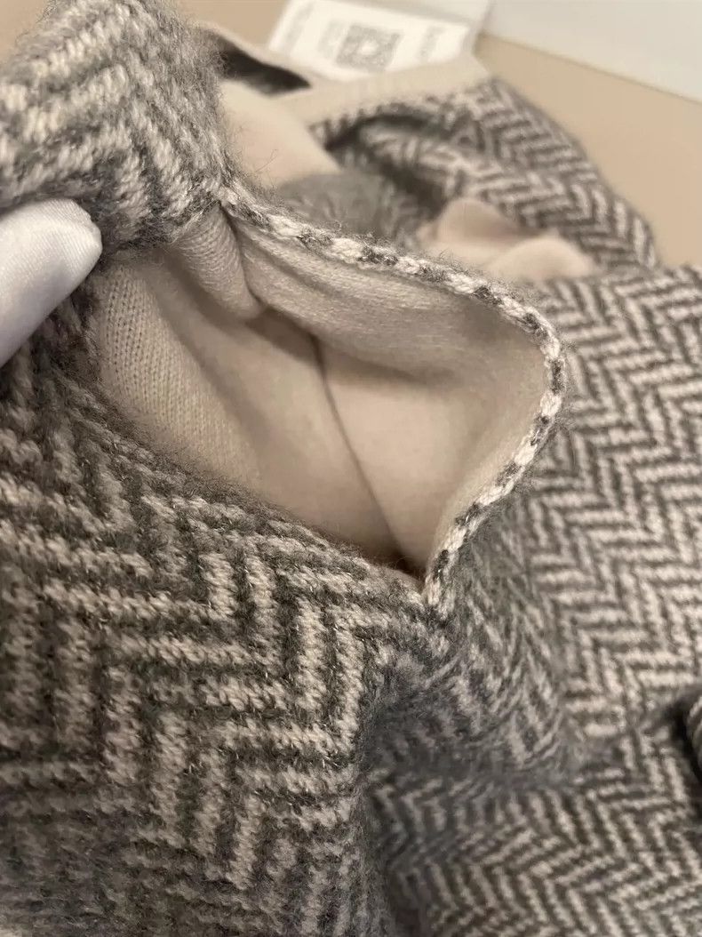 Loro Piana LORO PIANA Gray beige goat cashmere sweater dress Size M / US 6-8 / IT 42-44 - 5 Thumbnail