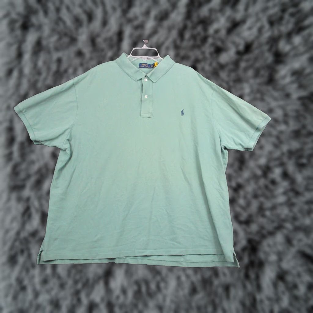 Polo Ralph Lauren Polo Ralph Lauren Polo Shirt Mens 4XL Green Classic Fit Short Sleeve Big Pony Size US XXL / EU 58 / 5 - 1 Thumbnail