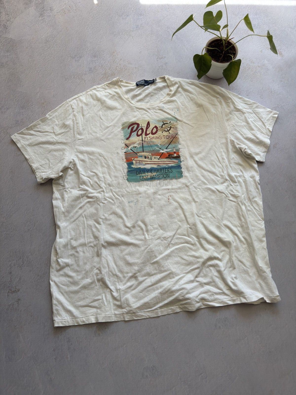 Polo Ralph Lauren Polo Ralph Lauren T-Shirt Polo Fishing Tours Oversize Size US XXL / EU 58 / 5 - 1 Thumbnail