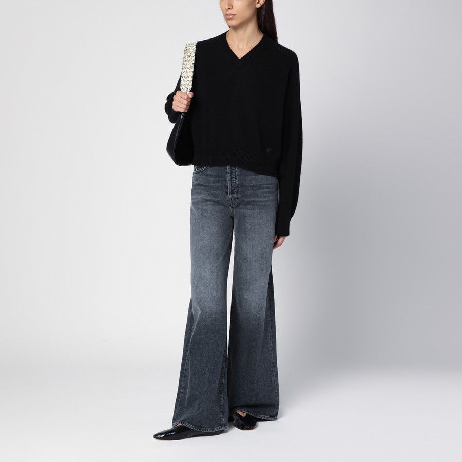 Loulou de Saison o1d2blof0824 Cashmere Jumper in Black Size M / US 6-8 / IT 42-44 - 2 Thumbnail