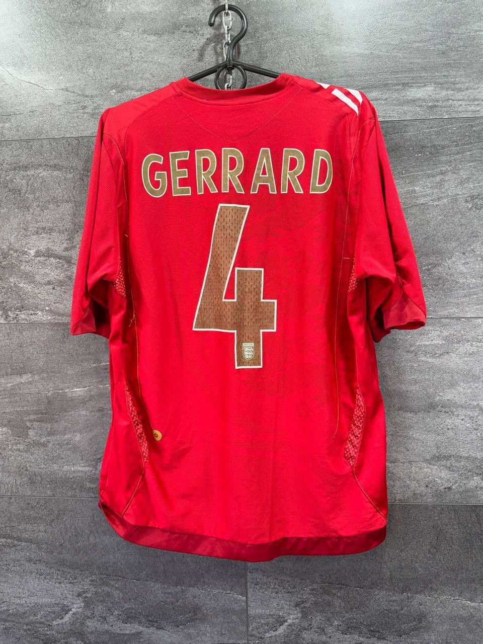 Umbro Umbro England 2006-2008 #4 GERRARD Football Soccer Jersey Size US L / EU 52-54 / 3 - 1 Thumbnail