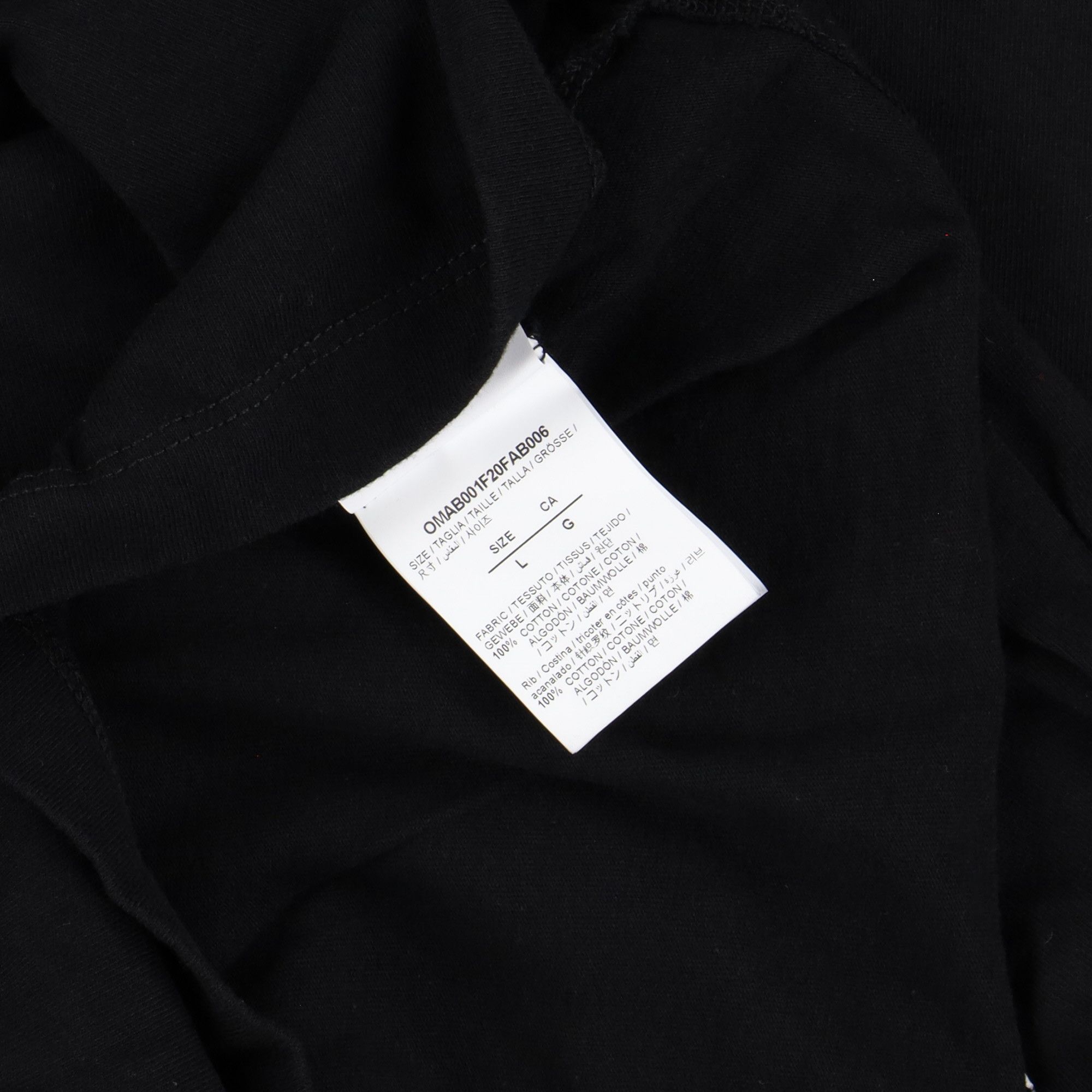 Off-White Black Cut Here Arrows Logo Long Sleeve T-Shirt Size US L / EU 52-54 / 3 - 4 Thumbnail