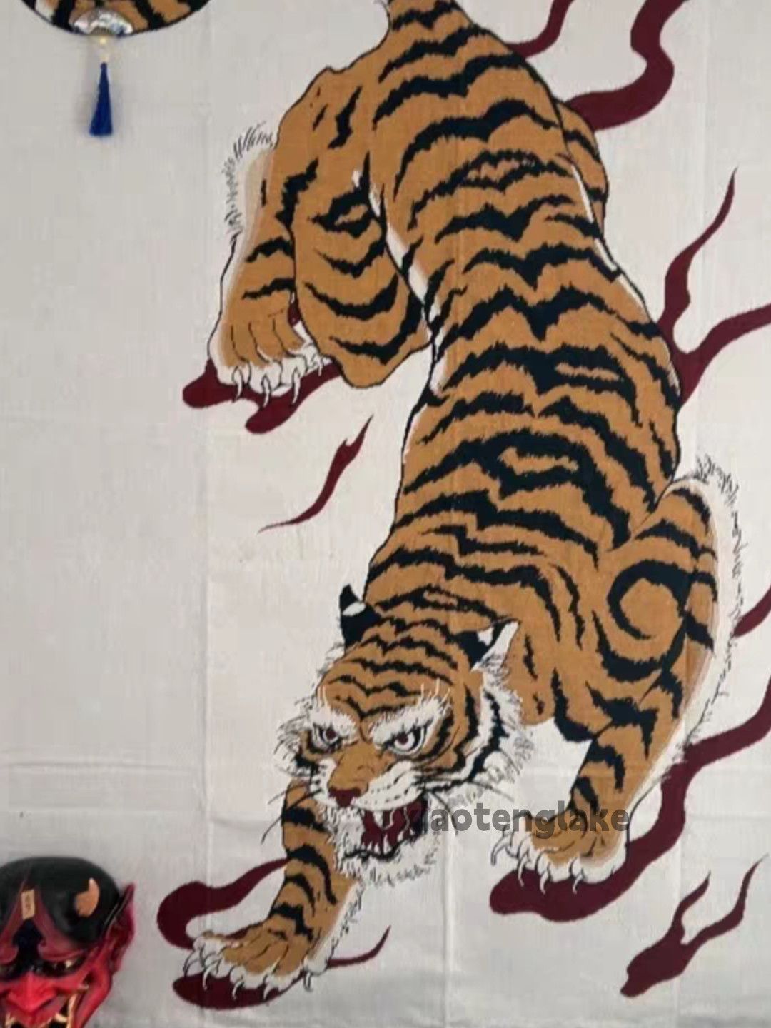 Designer × Japanese Brand × Vintage Utility outdoor pattern graphic tiger tapestry blanket Size ONE SIZE - 2 Thumbnail