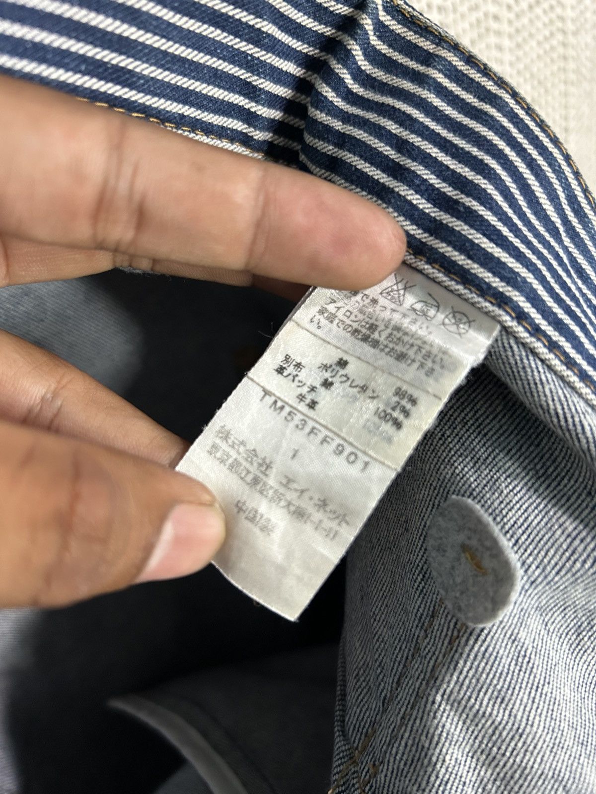 Tsumori Chisato Vintage tsumori chisato issey miyake high front denim Size US 32 / EU 48 - 9 Thumbnail
