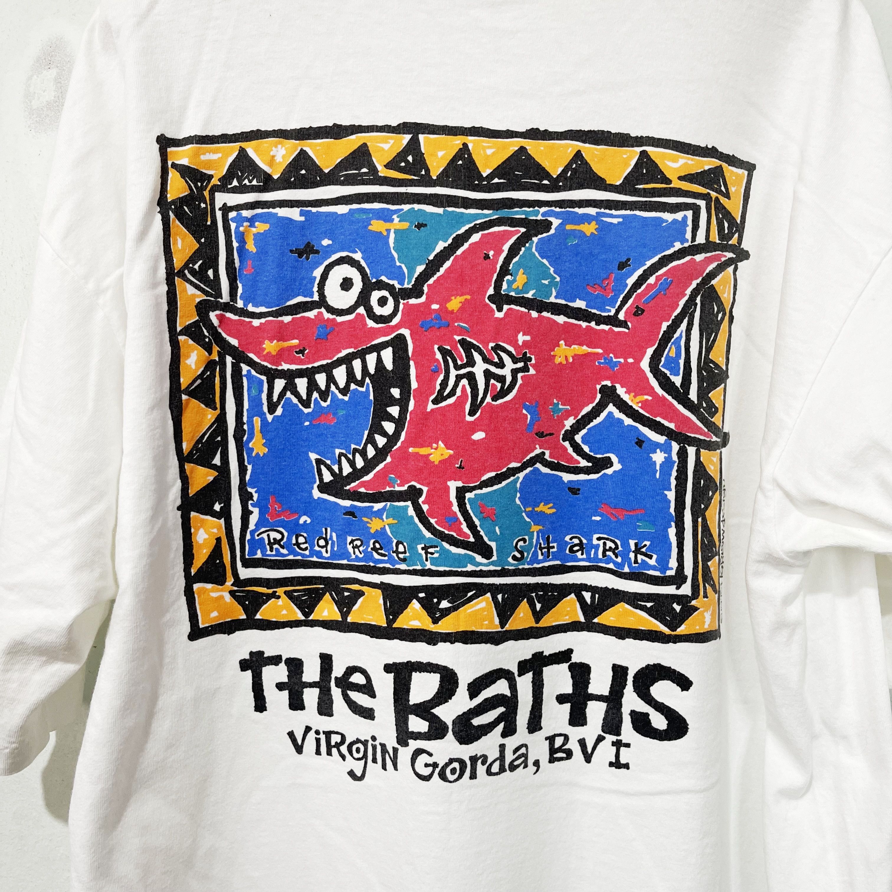 Vintage Vintage 1995 The Baths T-Shirt Size US XL / EU 56 / 4 - 2 Thumbnail
