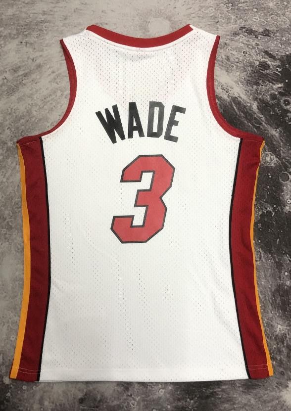 NBA 3 Dwyane Wade Jersey Miami Heat Jersey Size US M / EU 48-50 / 2 - 2 Thumbnail