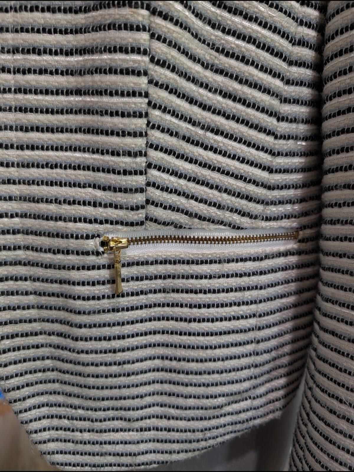 Other LOFT Striped Open-Front Blazer in White and Black Size S / US 4 / IT 40 - 2 Thumbnail