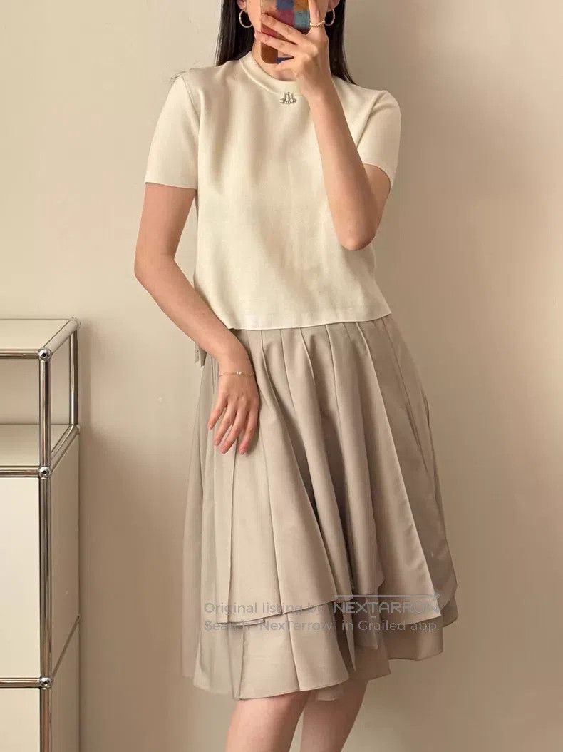 Hermes Hermes 25FW Autumn/Winter cashmere blended knit short slee Size XS / US 0-2 / IT 36-38 - 5 Thumbnail