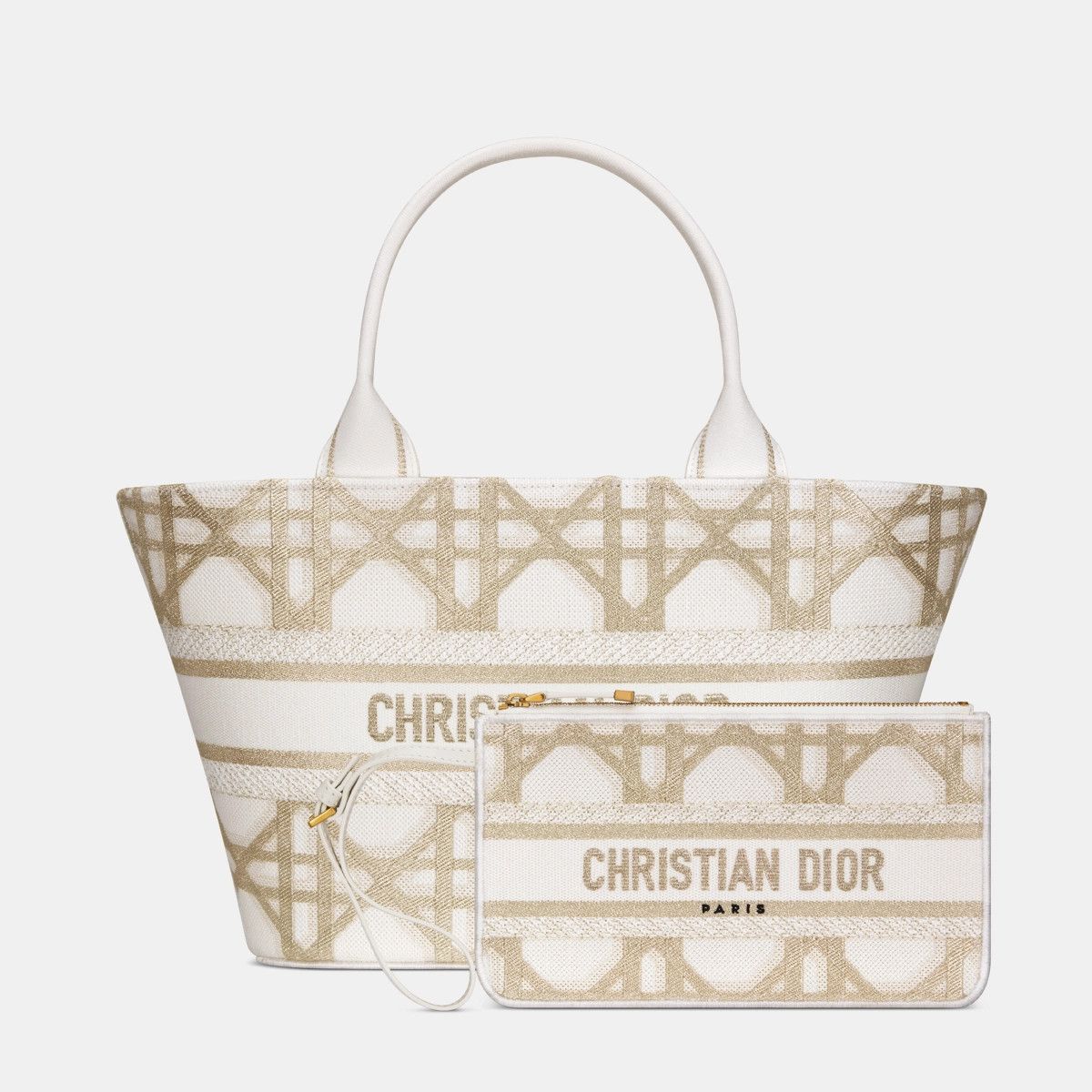 Dior o1bcso1str0226 Size:OS/Hat Bucket Bag in White/Golden Size ONE SIZE - 7 Thumbnail