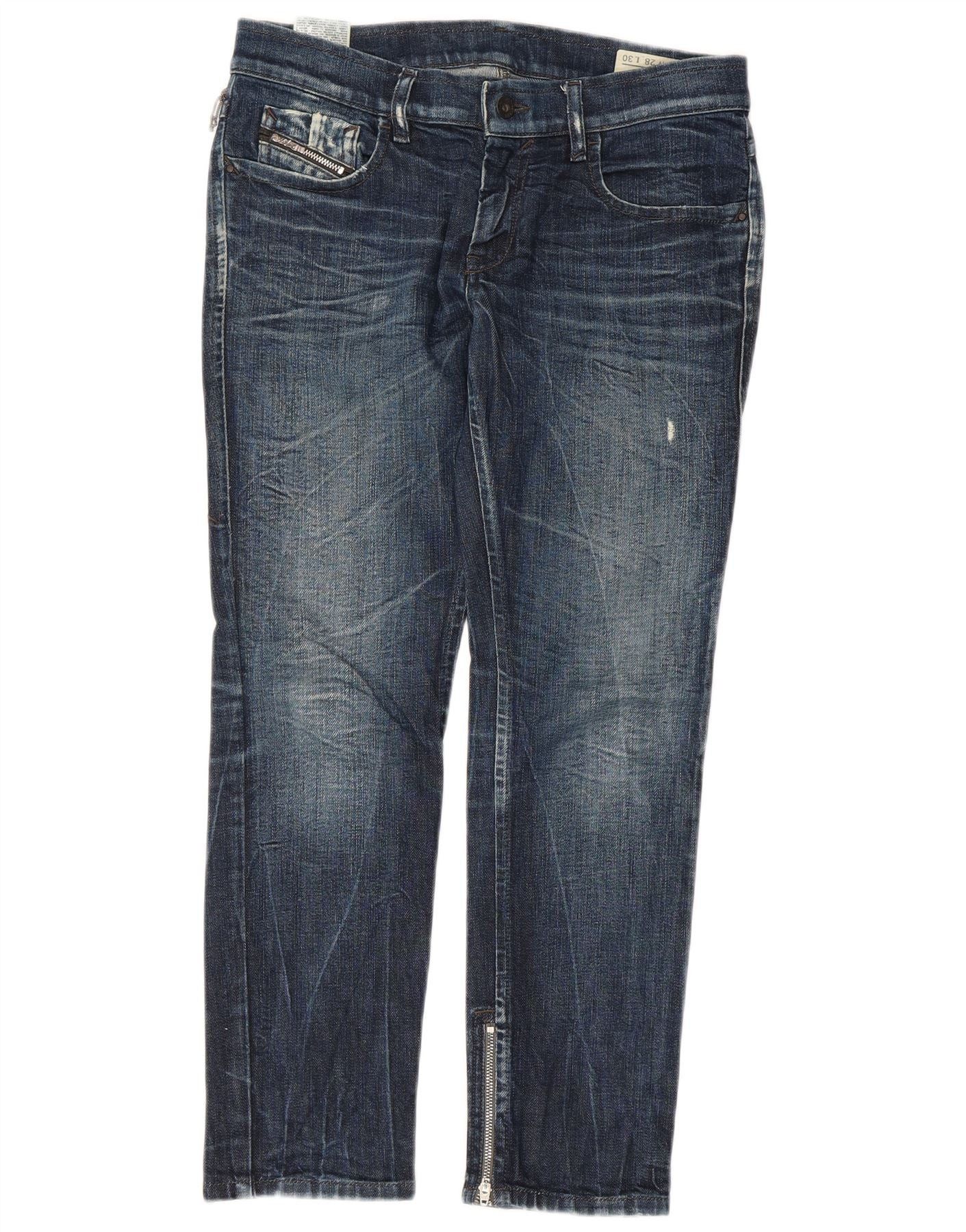 Diesel Womens Zivy Slim Jeans W28 L26 Blue Cotton Size 24" / US 00 / IT 34 - 1 Thumbnail