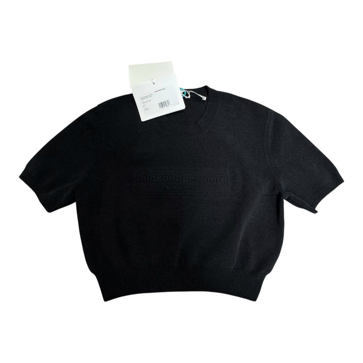 Alexander Wang New with tags Slim-Fit Crew Neck Knit T-Shirt Black Size M Size M / US 6-8 / IT 42-44 - 1 Thumbnail