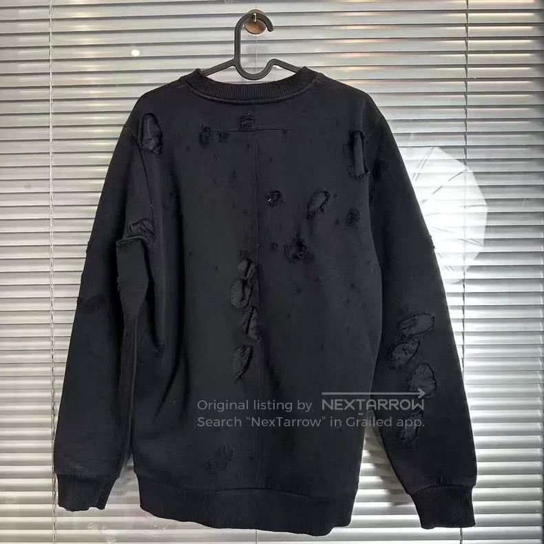 Givenchy Givenchy Black large logo Destruction hoodie Size US XS / EU 42 / 0 - 2 Thumbnail
