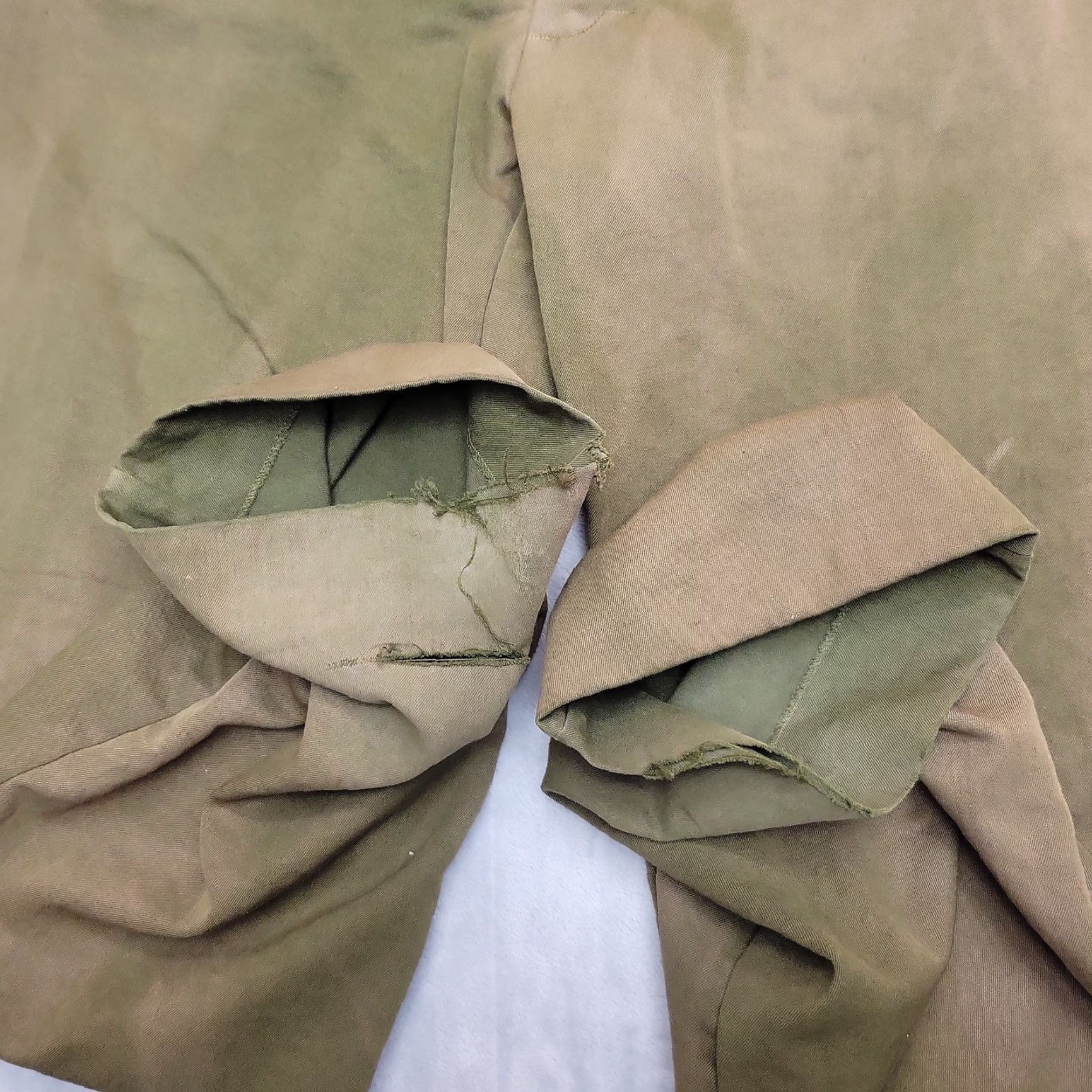Vintage VINTAGE Terry Fire Fighter Pants 36x34 Green Twill 80s Flame-Resistant Chino Unisex Adults Mens Womens Girls Boys Size US 36 / EU 52 - 3 Thumbnail